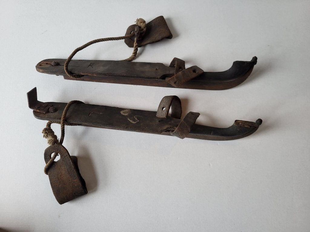 één paar antieke schaatsen, ca 1890, Ophalen of Verzenden