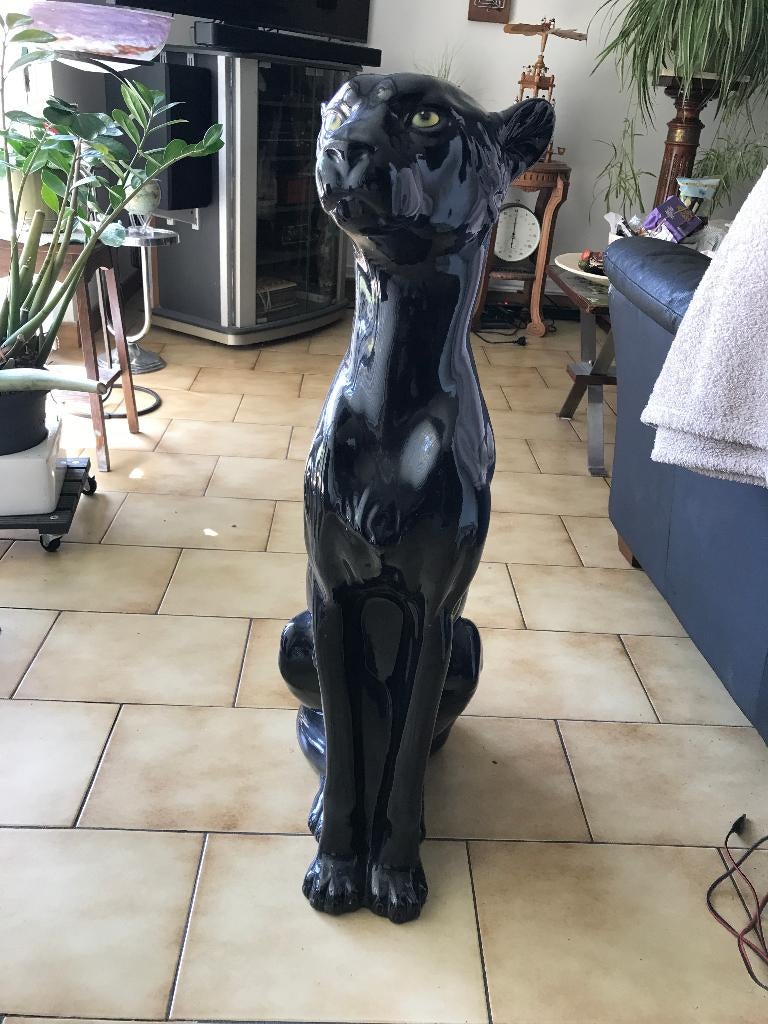 panthère noire en ceramique, Antiquités & Art, Enlèvement