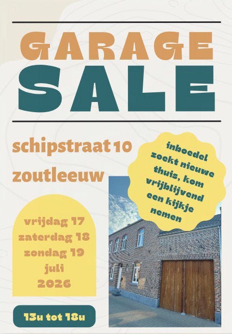 Garageverkoop!!, Diversen, Rommelmarktspullen, Ophalen, Gebruikt