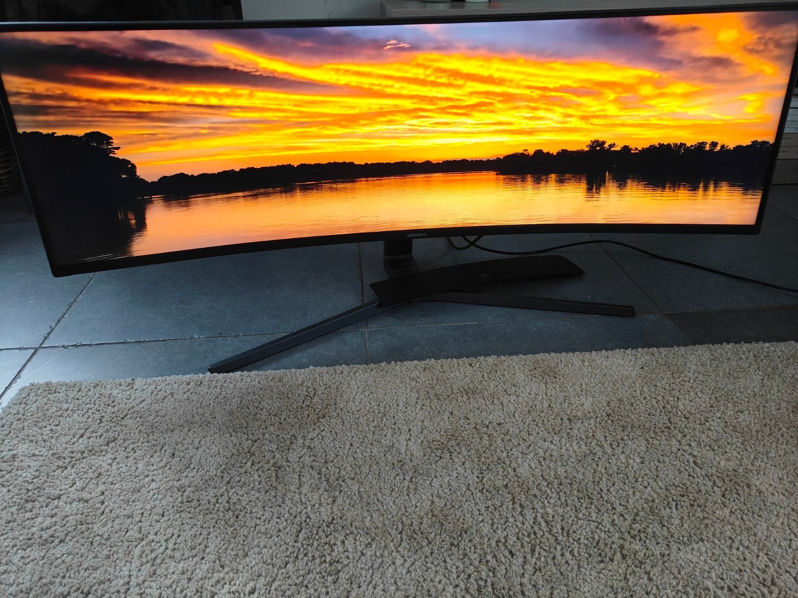 Samsung 49 inch monitor, Computers en Software, 101 t/m 150 Hz, Hoofdtelefoonaansluiting, Minder dan 1 ms, DisplayPort