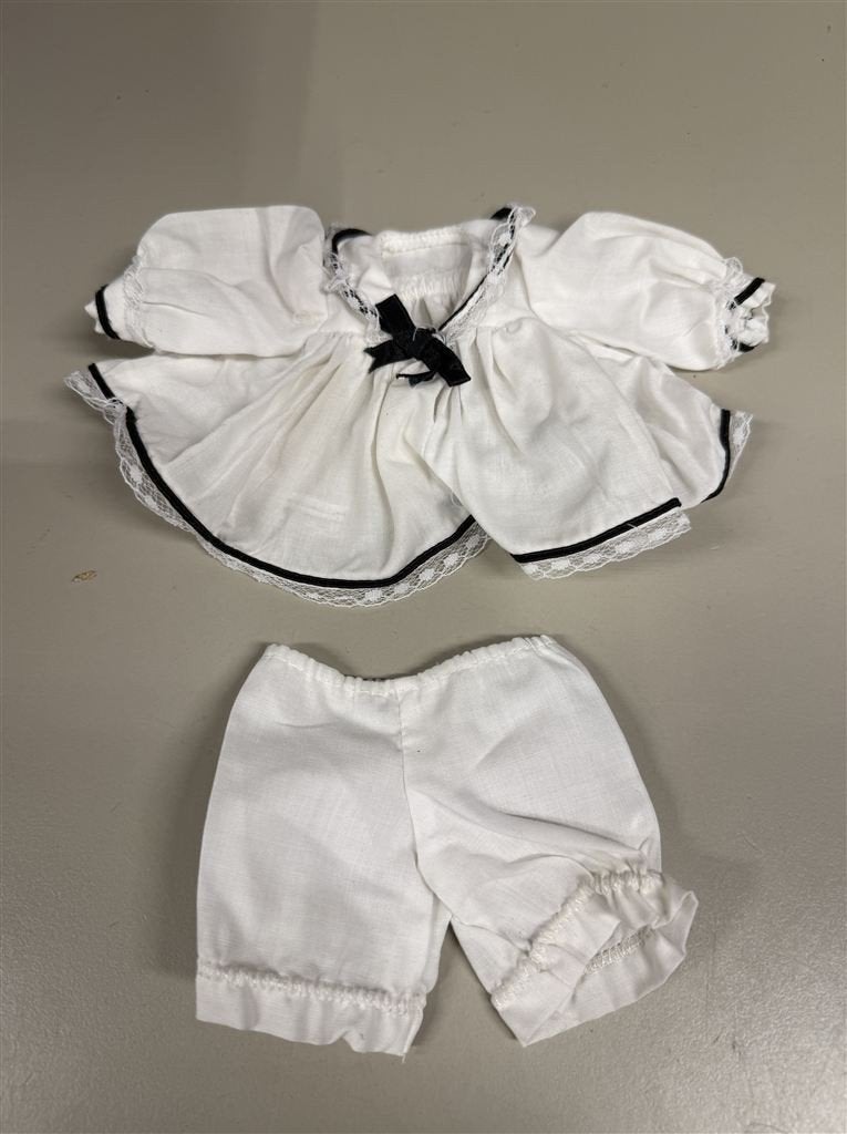 vintage babypoppen matrozenjurk voor een antieke pop van 31, Ophalen of Verzenden, Zo goed als nieuw, Pop