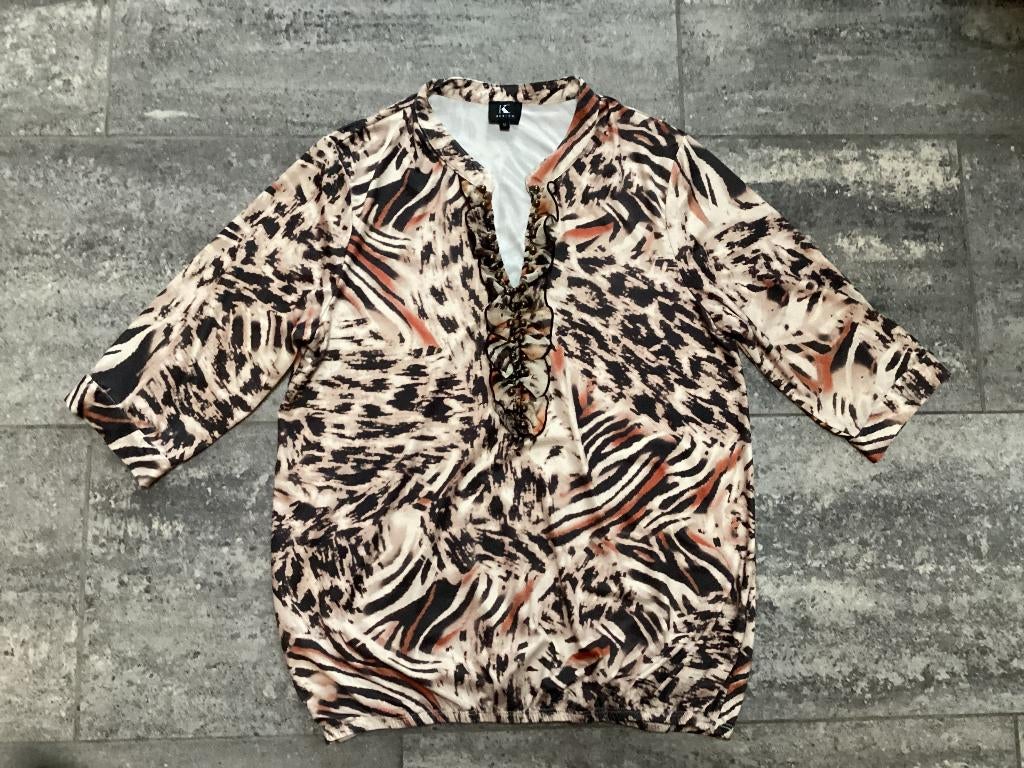 Shirt K-design M/L, Maat 38/40 (M), K-design, Beige, Nieuw