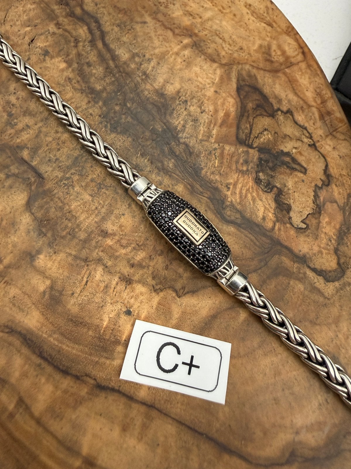 “KATJA XS BLACK SPINEL” buddha to buddha 19cm• Maat: C+, Handtassen en Accessoires, Armbanden, Ophalen of Verzenden, Zo goed als nieuw