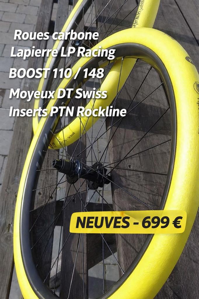 Roues carbone MTB LP Racing mullet 29 -27.5 Boost 148/110, Neuf, Enlèvement ou Envoi, Mountainbike, Carbone