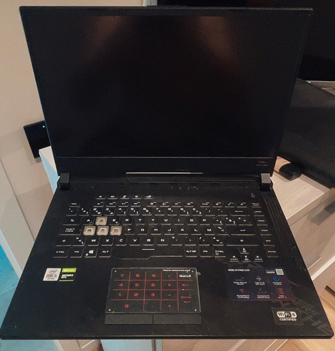 ASUS ROG Strix G15 (G512LI), Informatique & Logiciels, Ordinateurs portables Windows, Comme neuf, Enlèvement
