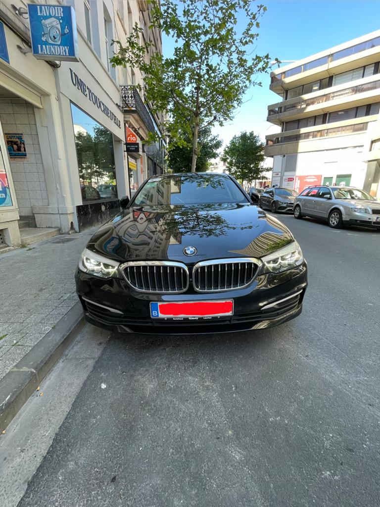 BMW 520d, Auto's, BMW, Particulier, Diesel, Euro 6, 4 deurs, Zwart, Beige, Ophalen