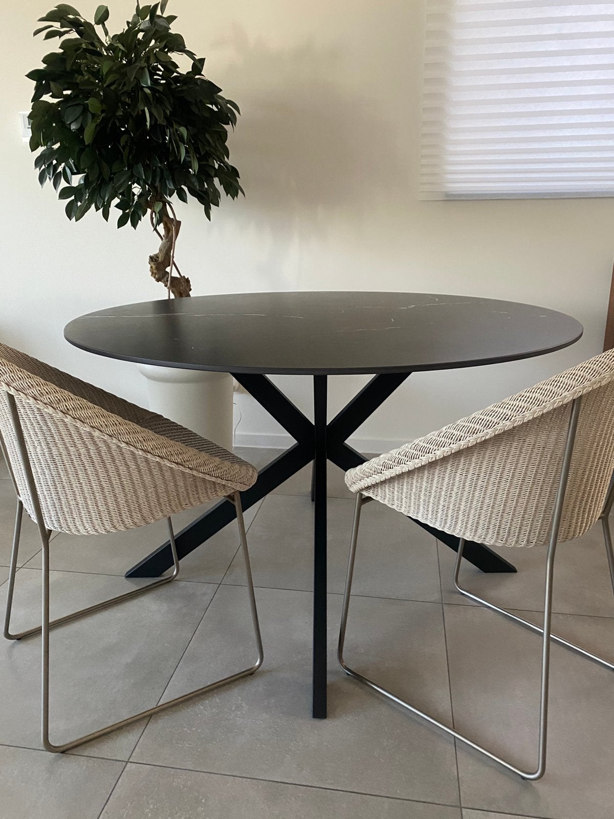 Ronde tafel keramisch 120, Ophalen, Nieuw