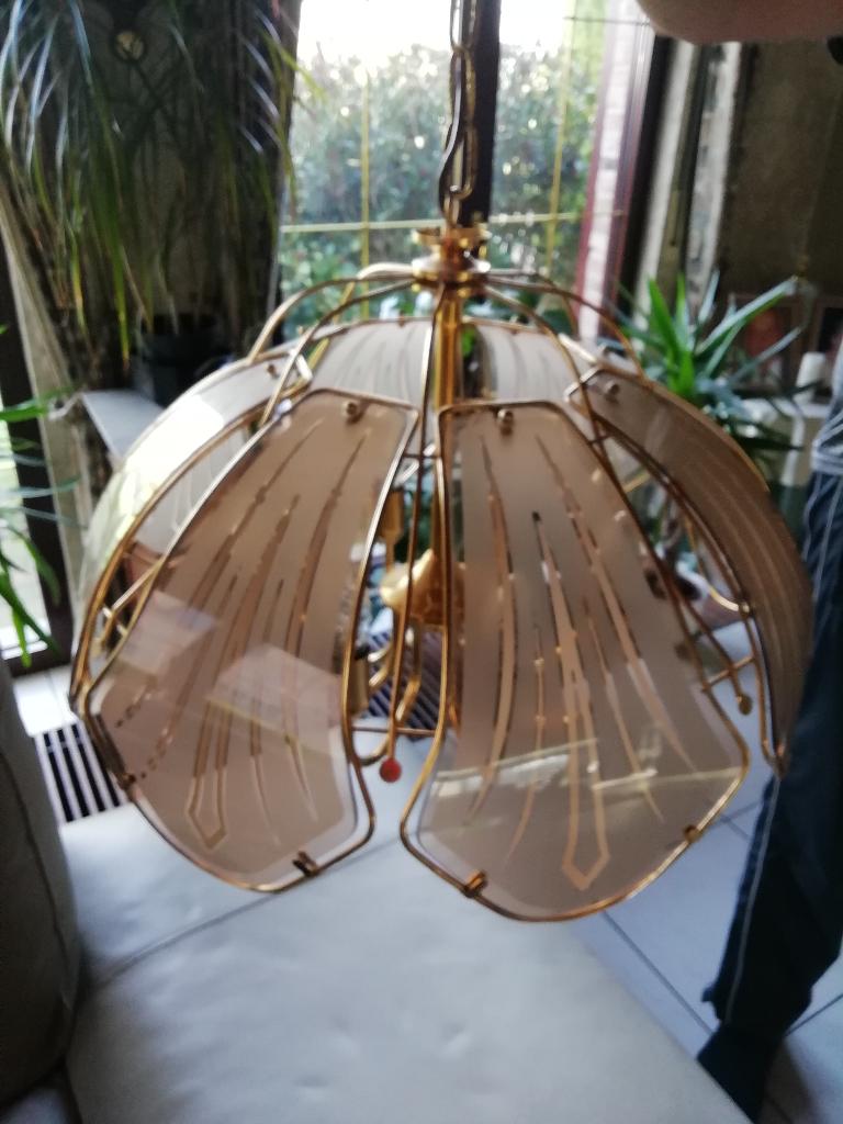 luster te koop, Huis en Inrichting, Ophalen, Gebruikt, Glas, Modern