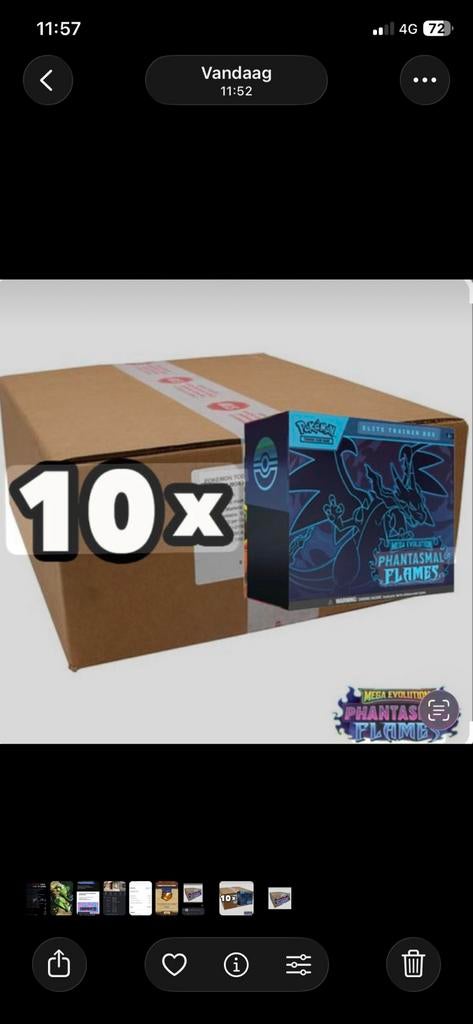 Pokemon case phantasmal flames 10x ETB, Tickets en Kaartjes