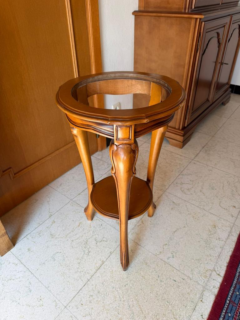 Bijzettafel. Antiek., Ophalen, Zo goed als nieuw, Glas