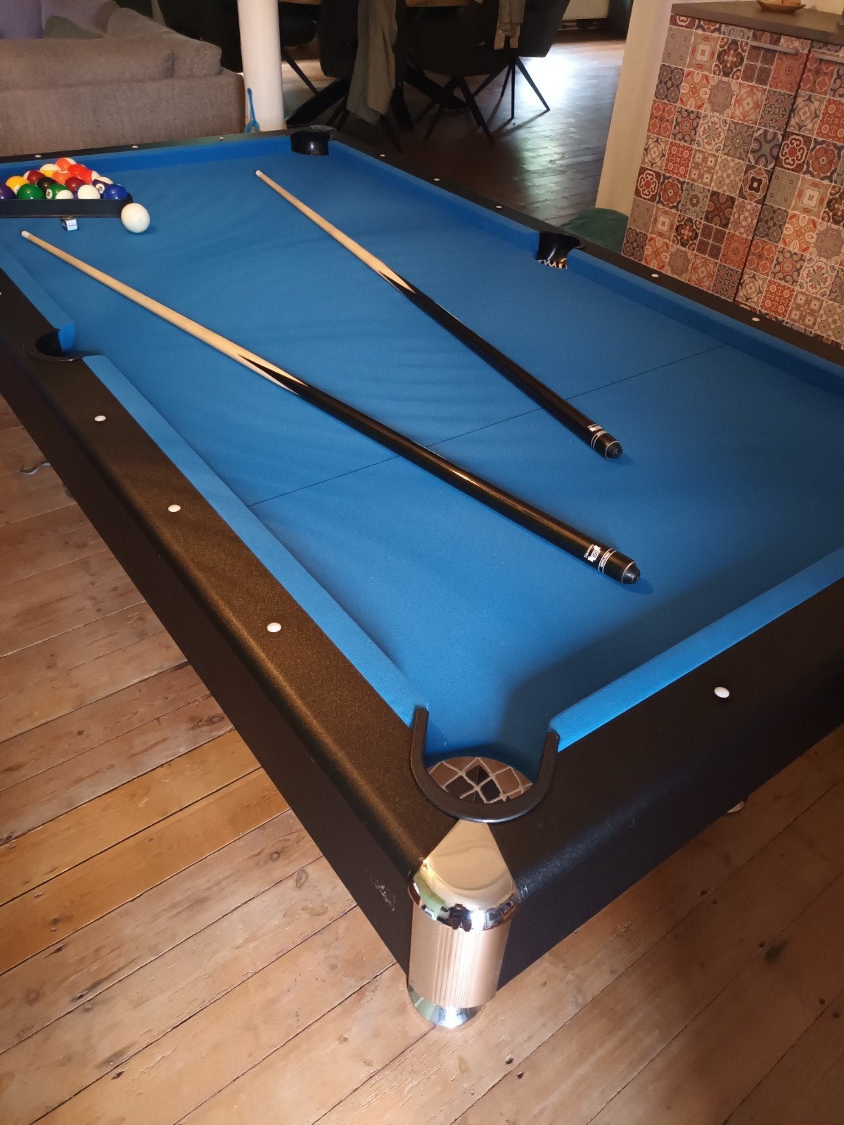 Pooltafel , bijna nieuw ,weg wegens plaatsgebrek, Sport en Fitness, Ophalen, Zo goed als nieuw, Pooltafel