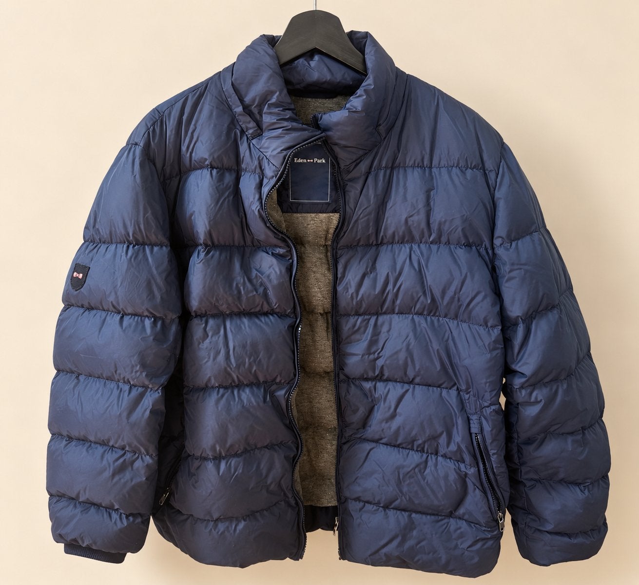 Veste doudoune Eden Park, Enlèvement ou Envoi, Comme neuf, Taille 52/54 (L), Bleu