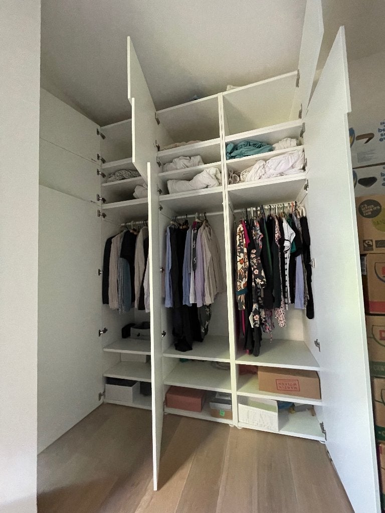 IKEA PLATSA garde-robe, Maison & Meubles, Armoires | Penderies & Garde-robes, Comme neuf, 150 à 200 cm, 150 à 200 cm, 50 à 75 cm
