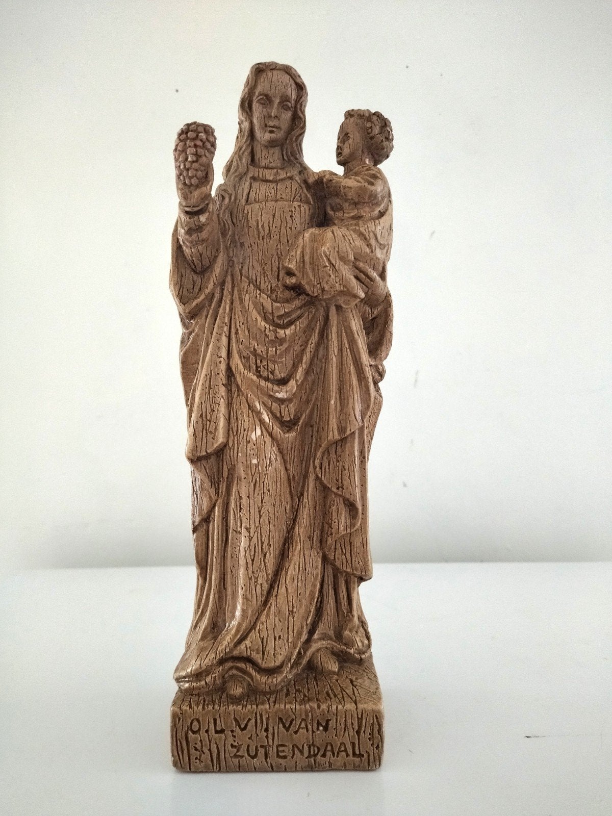 Vierge à l'Enfant Notre-Dame de Zutendaal 26cm, Antiquités & Art, Enlèvement ou Envoi