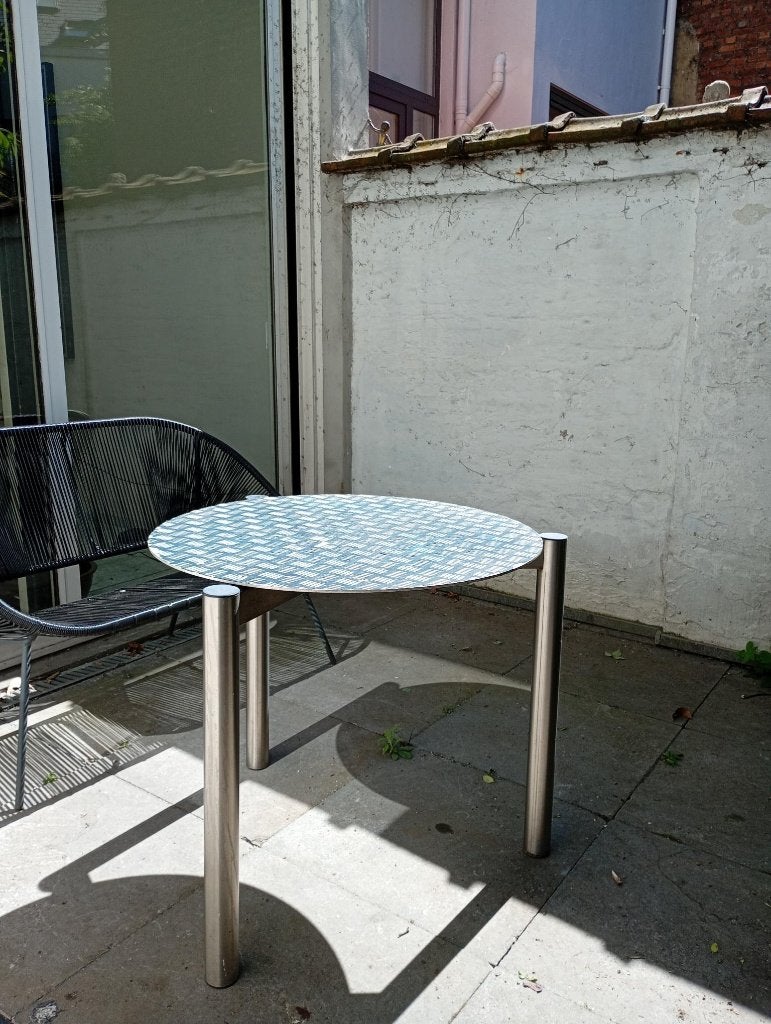 Tafel Christophe Gevers, Huis en Inrichting, Ophalen, Gebruikt, 50 tot 100 cm, Rond