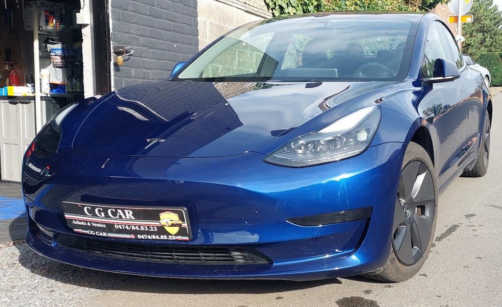 Tesla modèle 3 70.000 km . 09/2023 ., Autos, Cuir, Achat, Entreprise, Noir