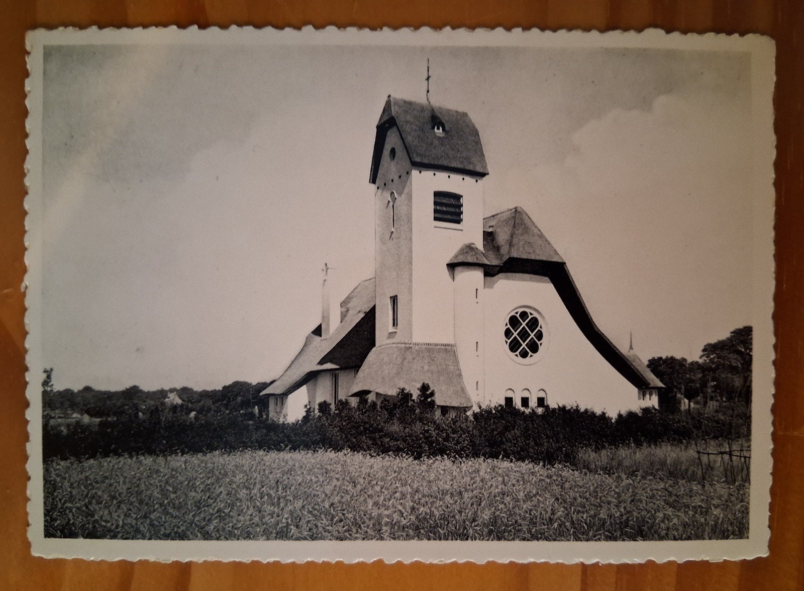 vintage Postkaart Kerk van Bergen Schilde, Verzamelen, Ophalen of Verzenden