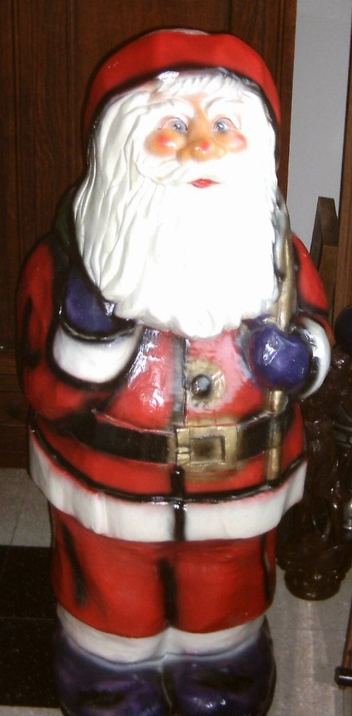 Vintage jaren '50-'60 Kerstman 90 cm, Diversen, Ophalen of Verzenden, Zo goed als nieuw