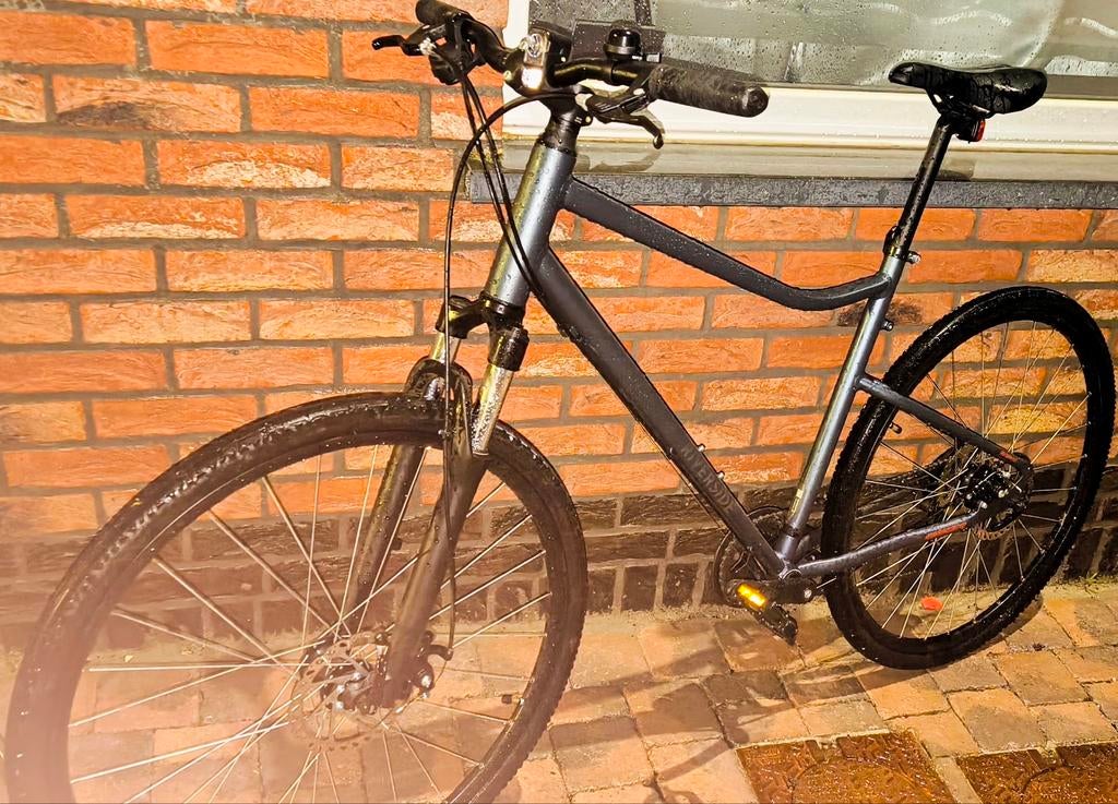 Riverside 500 hybride fiets maat L kleur grijs, Fietsen en Brommers, Ophalen