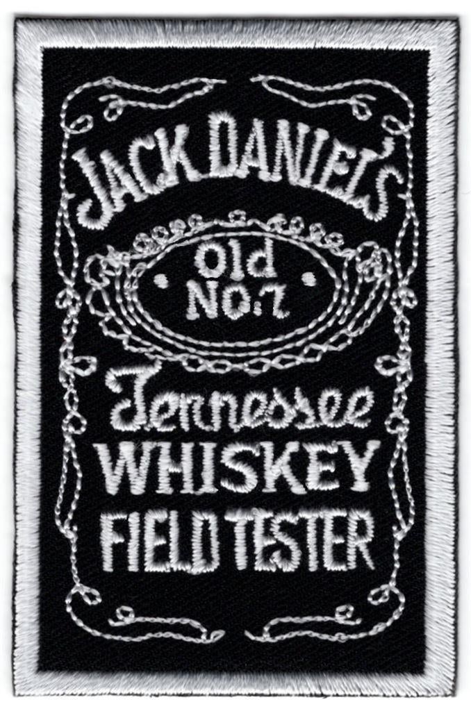 Jack Daniels Whiskey Field Tester stoffen opstrijk patch emb, Verzenden, Nieuw