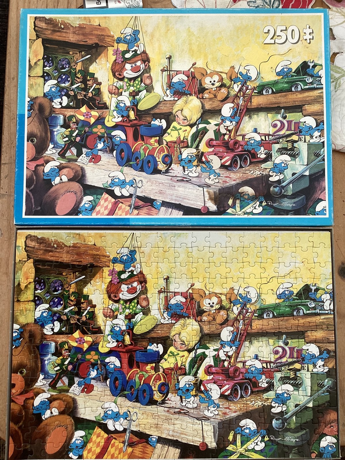 Smurfen puzzels, Ophalen, Gebruikt