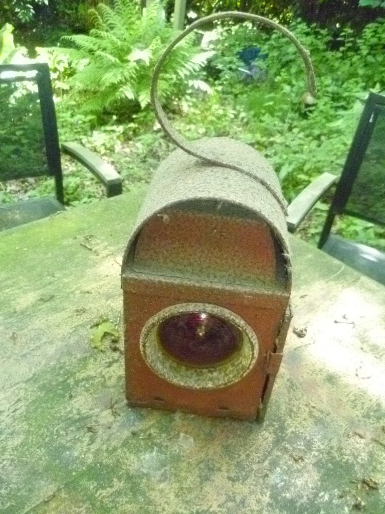 oude spoorweg lamp, Enlèvement