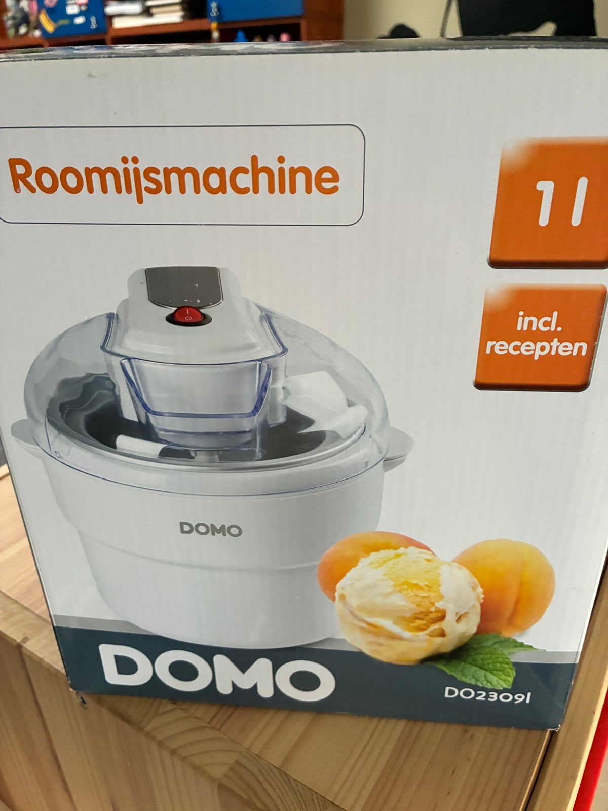 Machine à crème glacée Domo 1 litre, Enlèvement ou Envoi, Comme neuf