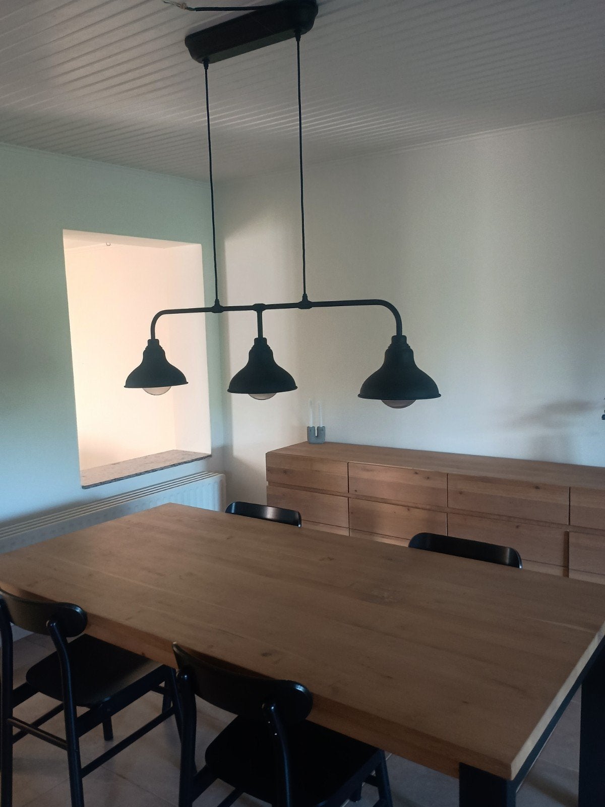 industriële plafondlamp  - ikea agunnaryd inc 3 lampen, Ophalen