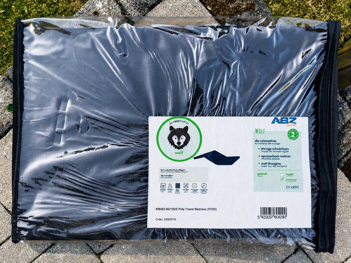 Matelas de voyage pliable 60  120 cm – Avec housse, Enlèvement, Comme neuf, Lit
