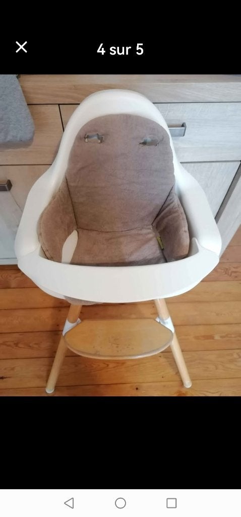 Chaise haute Childhome, Enfants & Bébés, Enlèvement, Utilisé, Chaise évolutive, Ceinture(s)