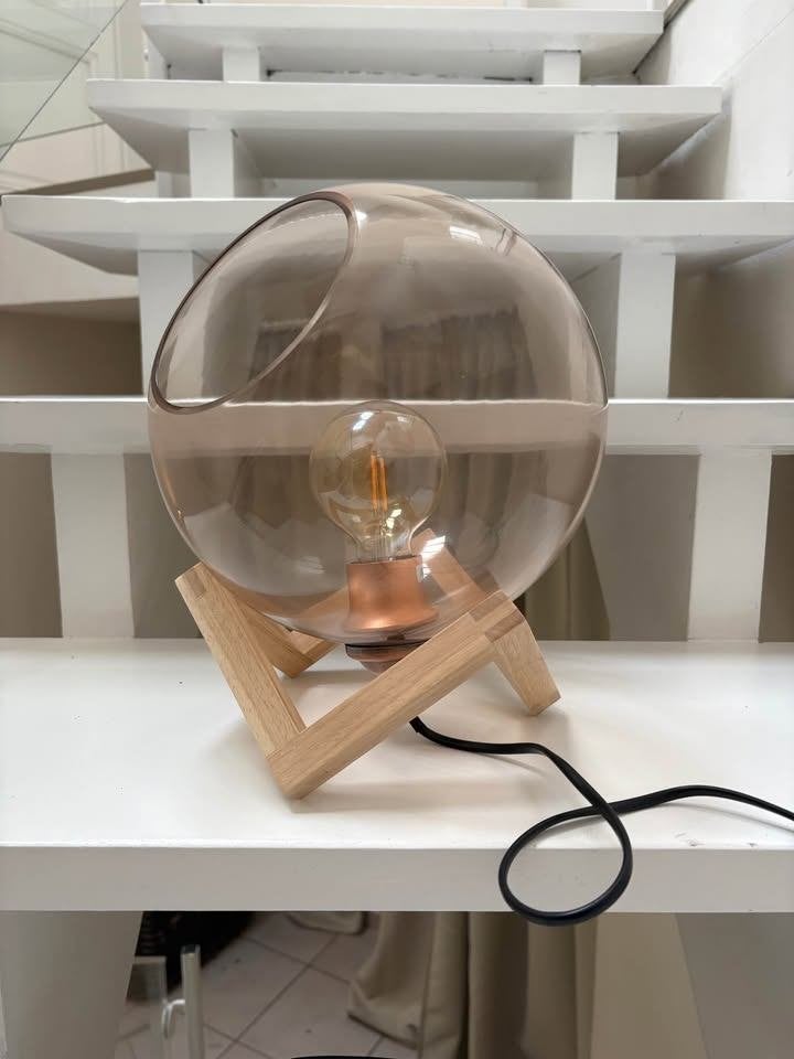 Tafellamp / sfeerlamp, Huis en Inrichting, Ophalen, Overige merken, Landelijk, Glas