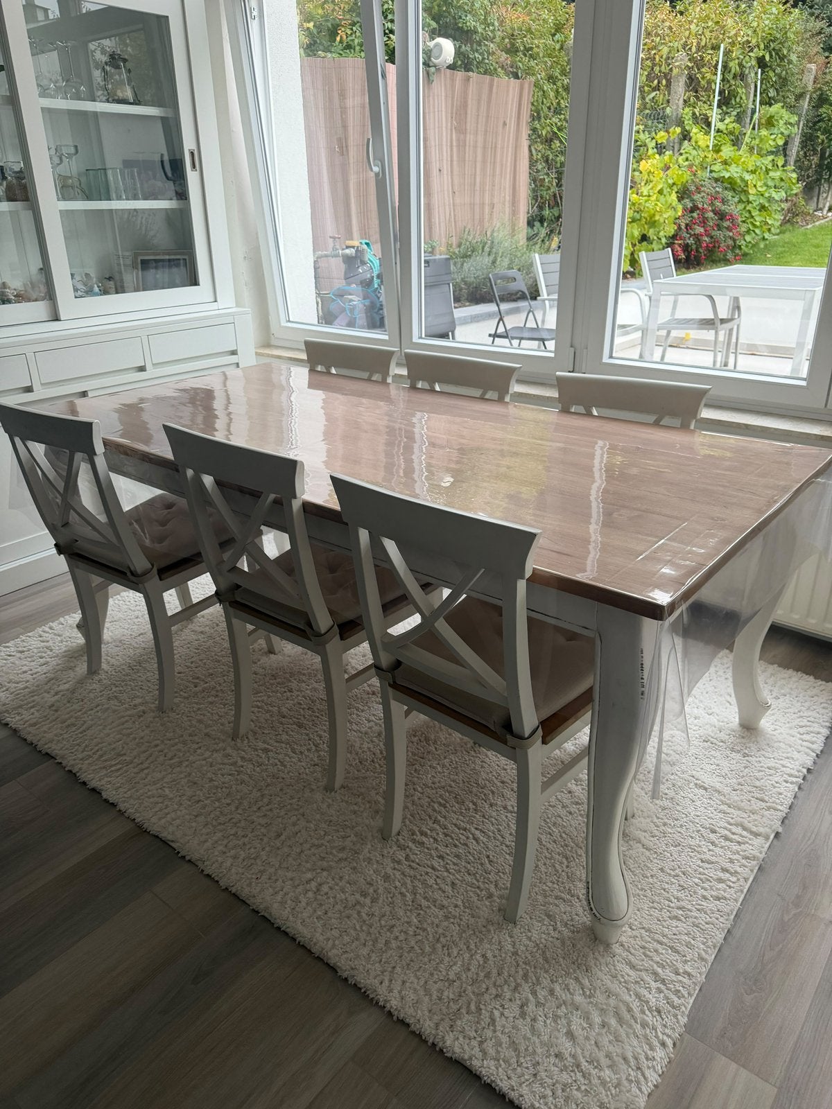 table à manger +6 chaises en teck, Enlèvement, Comme neuf, Teck