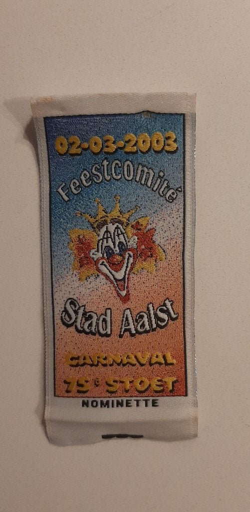 Nominette aalst oilsjt carnaval feestcomité 2003, Ophalen, Zo goed als nieuw