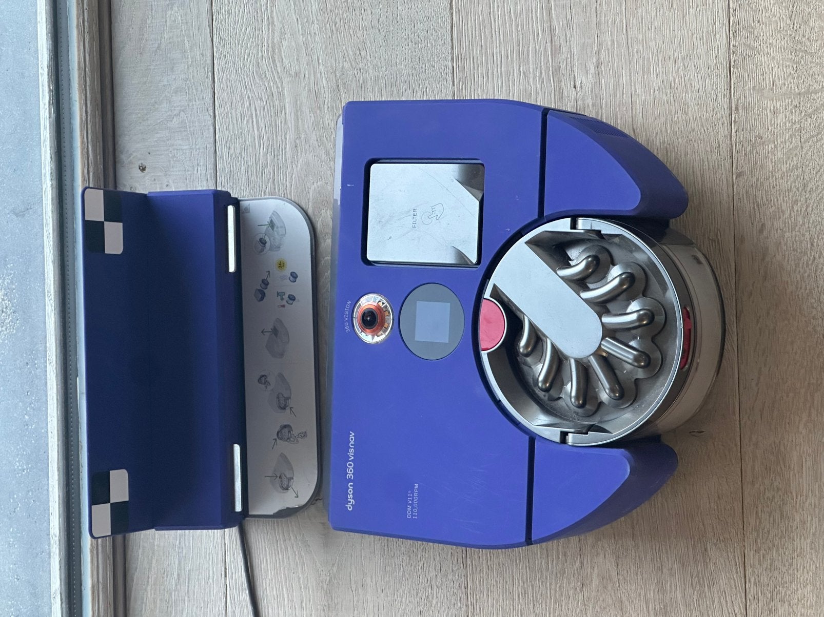 Dyson 360 visnav, Elektronische apparatuur, Gebruikt, Ophalen of Verzenden, Stille werking, Reservoir