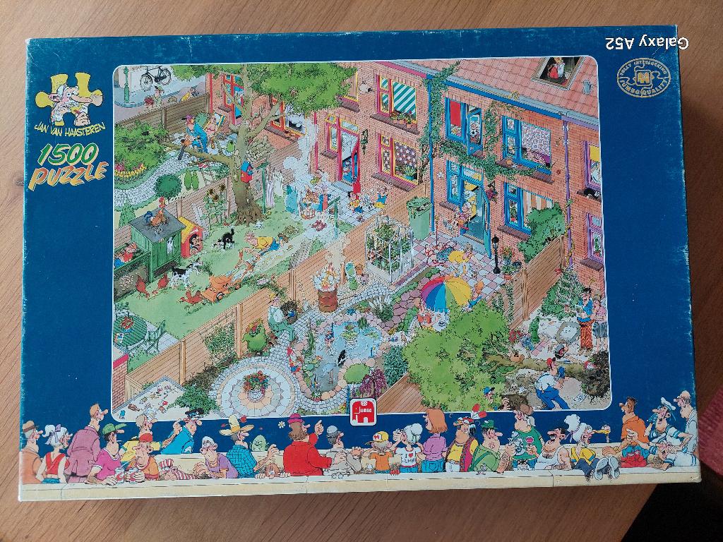 puzzel 1500 st - Jumbo Van Haasteren - buren, Ophalen of Verzenden, 500 t/m 1500 stukjes, Zo goed als nieuw, Legpuzzel