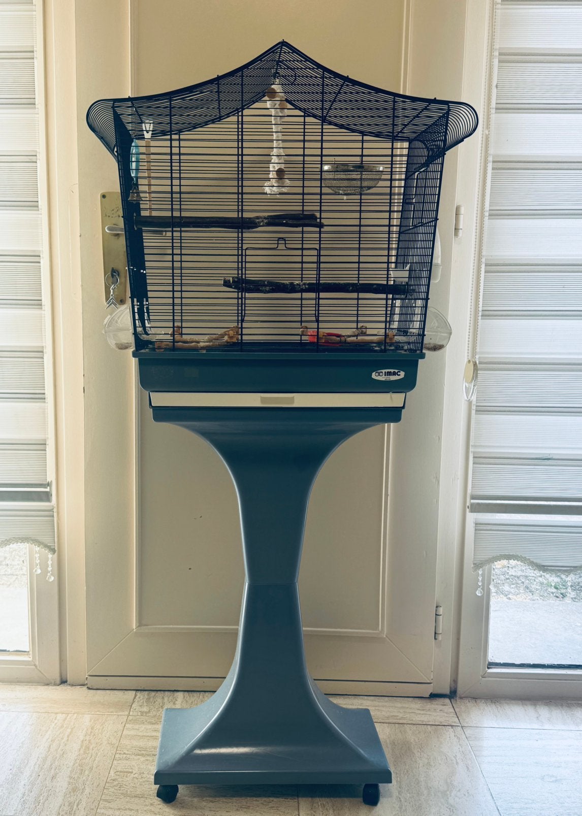 Cage à oiseaux Imac Sofia bleu, Animaux & Accessoires, Oiseaux | Cages & Volières, Enlèvement, Comme neuf, Cage à oiseaux