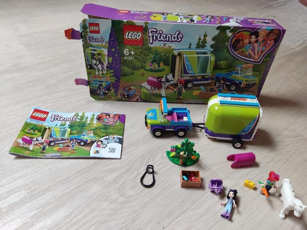 Lego Friends 41371 Mia's paardentrailer, Ophalen, Lego, Friends, Zo goed als nieuw