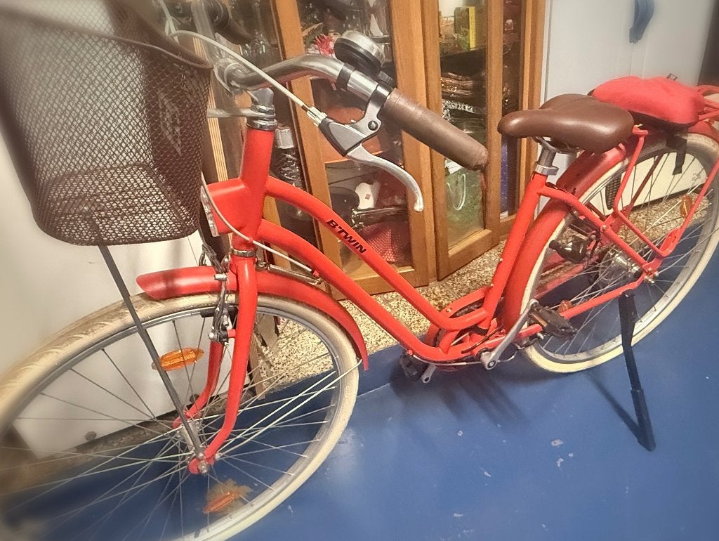 Vélo femmes ELOPS Rouge, Vélos & Vélomoteurs, Vélos | Femmes | Vélos pour femme, Autres marques, Vitesses, Enlèvement, Utilisé