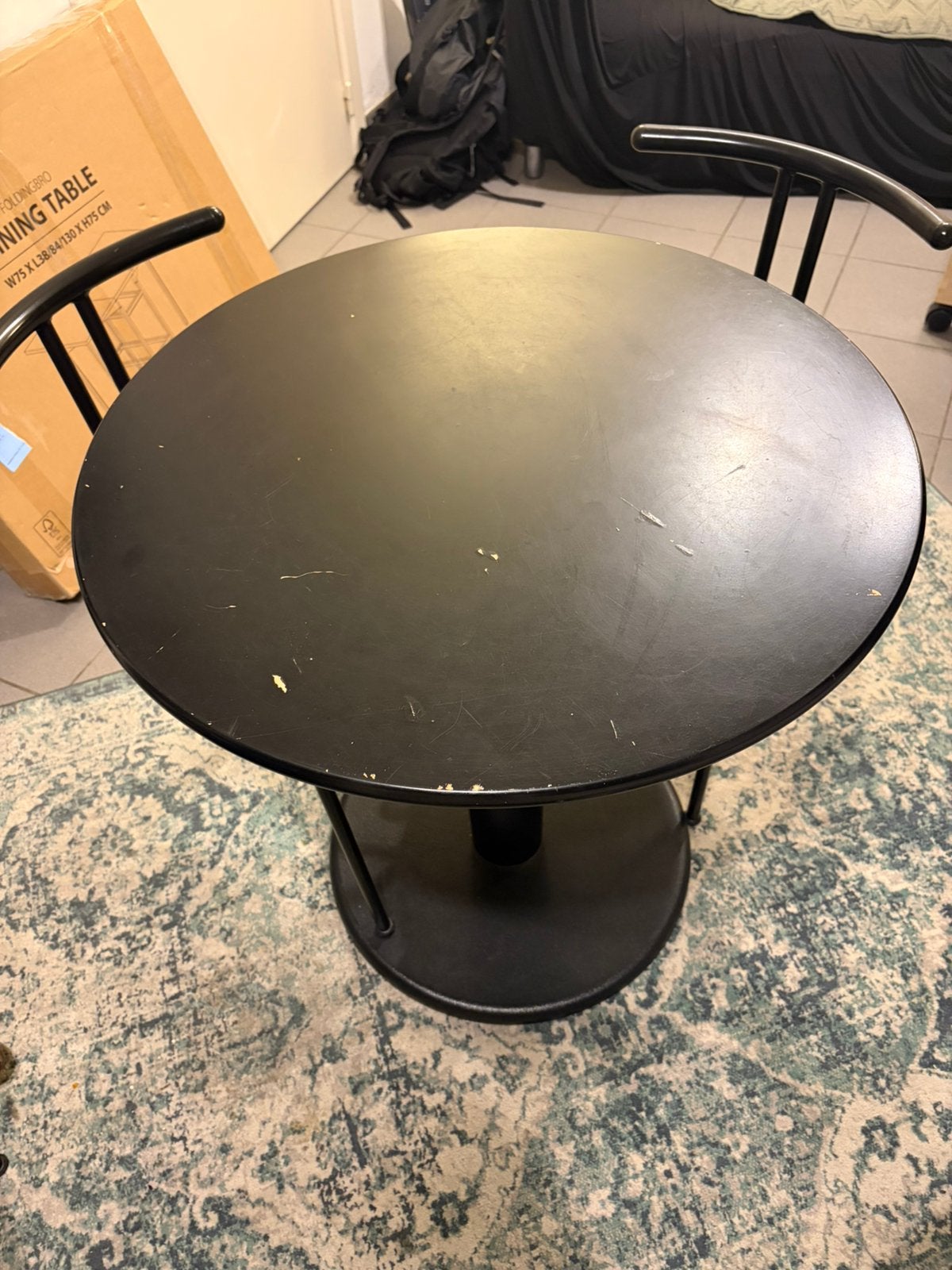 75cm salontafel in gebruikte staat, Huis en Inrichting, Ophalen, Gebruikt, Rond, 50 tot 100 cm