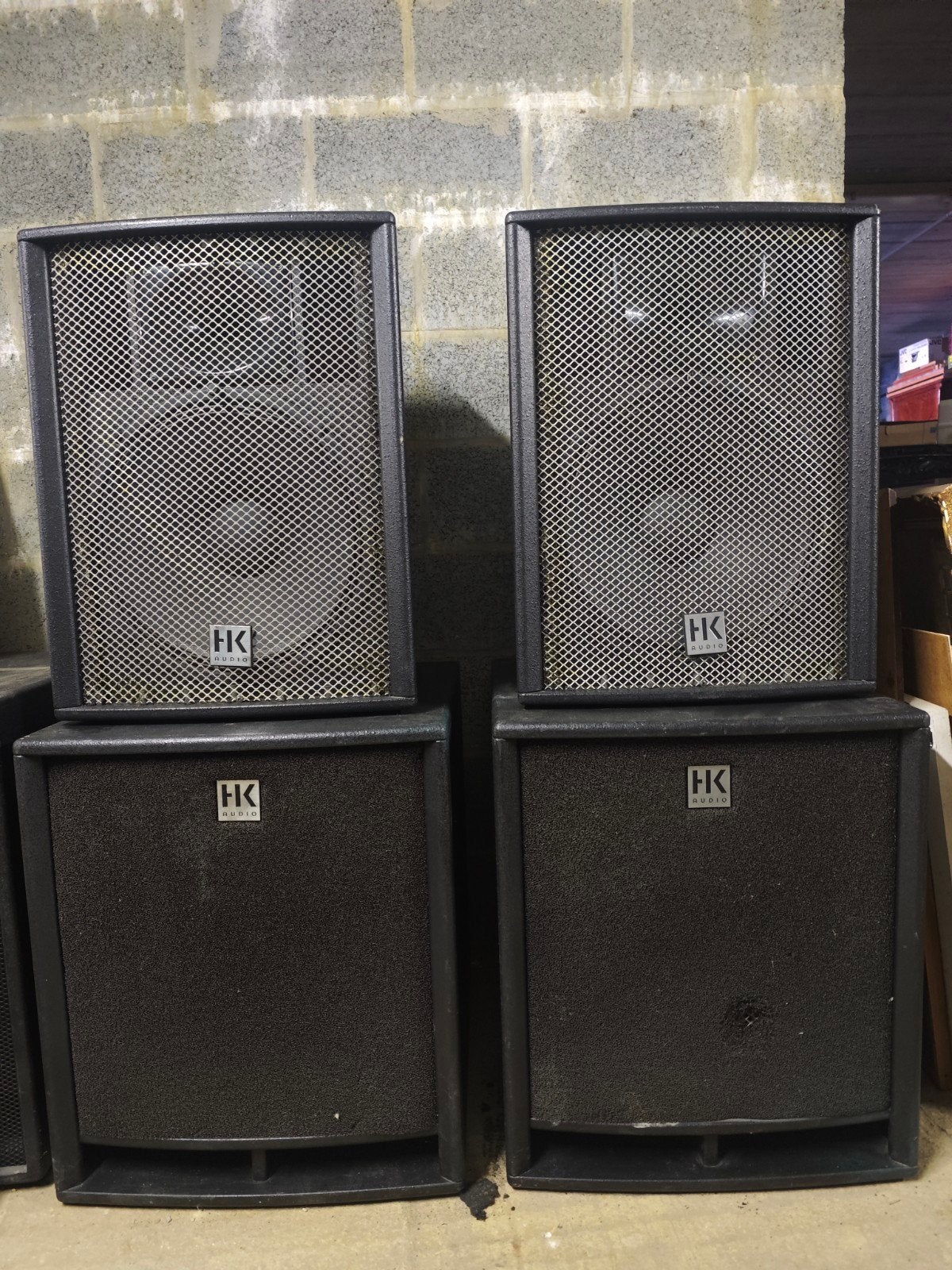 Complete HK Audio passieve PA-set met rack, Ophalen
