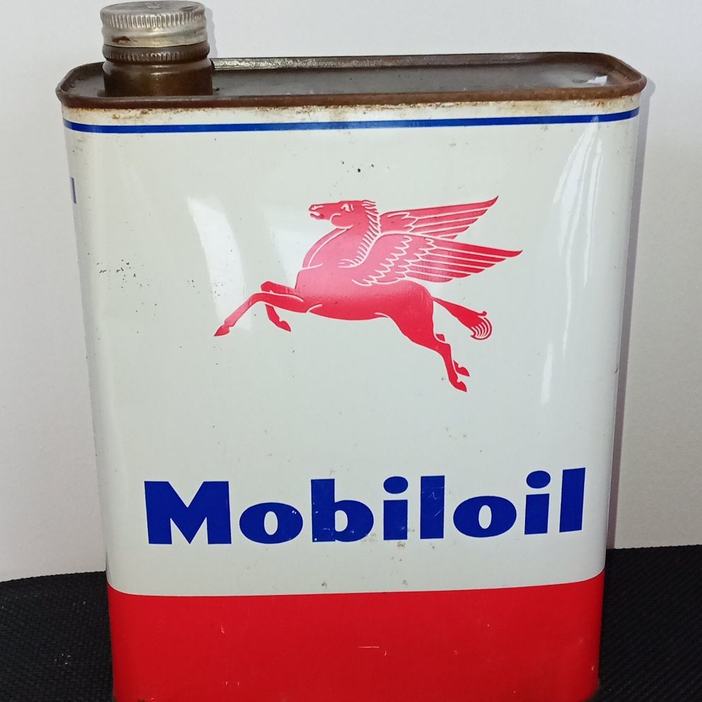 Bidon d'huile MOBILOIL vintage, Enlèvement ou Envoi, Comme neuf