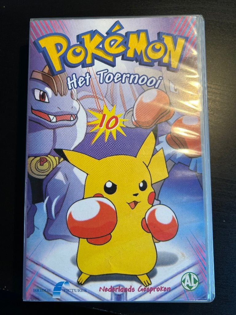 pokémon videocassette - het toernooi - vintage, Cd's en Dvd's, Ophalen of Verzenden, Nederlands