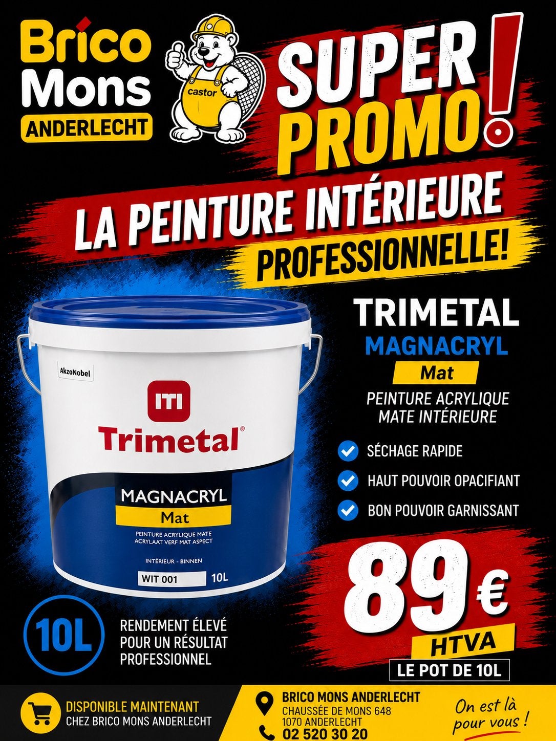 🎨Peinture TRIMETAL, LEVIS & SIGMA À PRIX FOU📣❗️, Neuf, 10 à 15 litres, Enlèvement, Peinture