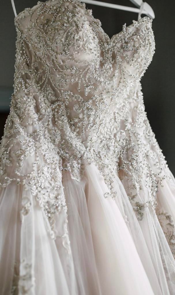 NIEUW - Couture bruidsjurk van Kenneth Winston, Ophalen, Nieuw, Trouwjurk