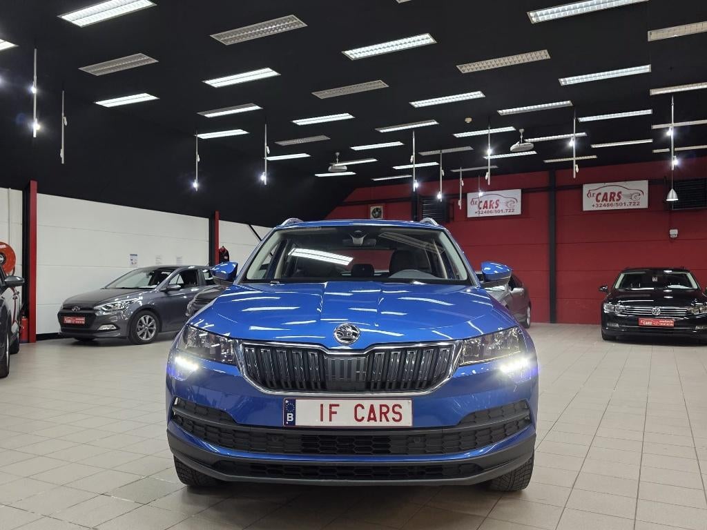 Karoq 1.0 TSI Style**51000KM'S**CAMERA**NAVI*1.EIG, Auto's, Skoda, Voorwielaandrijving, Stof, Blauw, Karoq