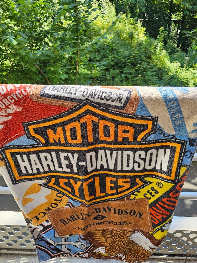 DRAP DE BAIN HARLEY DAVIDSON, Enlèvement, Utilisé