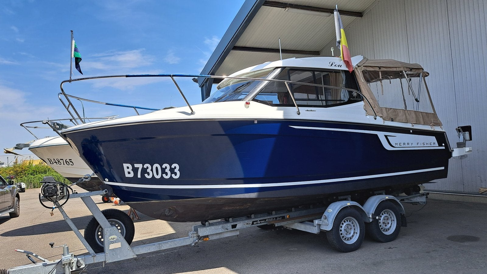 Jeanneau Merry Fisher 695 (2015) - Etat exceptionnel, Sports nautiques & Bateaux, Bateau à cabine, Comme neuf, Enlèvement, 2 m