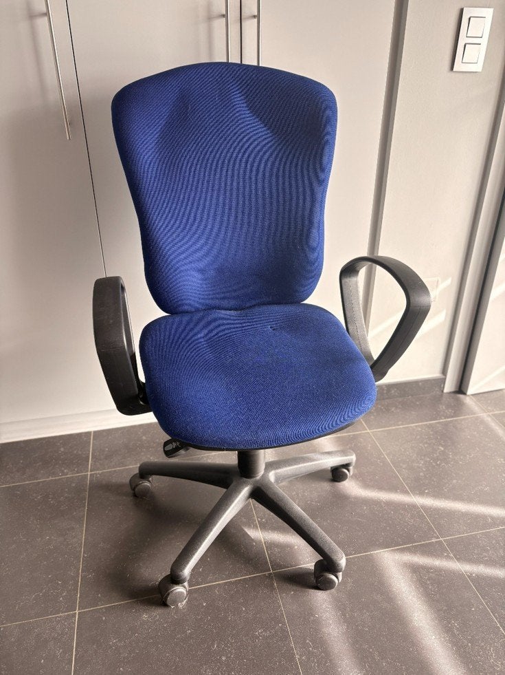 Bureaustoel, Maison & Meubles, Chaises de bureau, Enlèvement, Utilisé, Bleu, Chaise de bureau