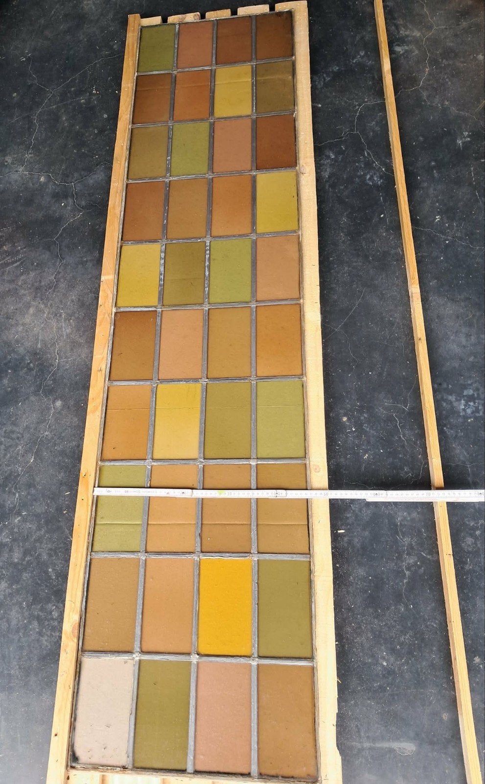 Oud loodglas, Ophalen, Gevelraam of Ruit, Gebruikt, Minder dan 80 cm