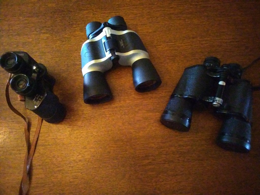 3 verrekijkers, Audio, Tv en Foto, Optische apparatuur | Verrekijkers, Ophalen, 8 tot 12x, Met hoes of tas